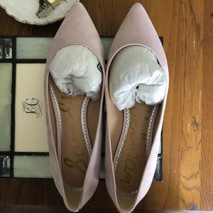 Sam Edelman Rae light pink suede flat - like new!